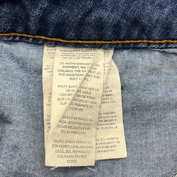 Mango Denim Cutoff Shorts High Rise Size 6 - Picture 10 of 16